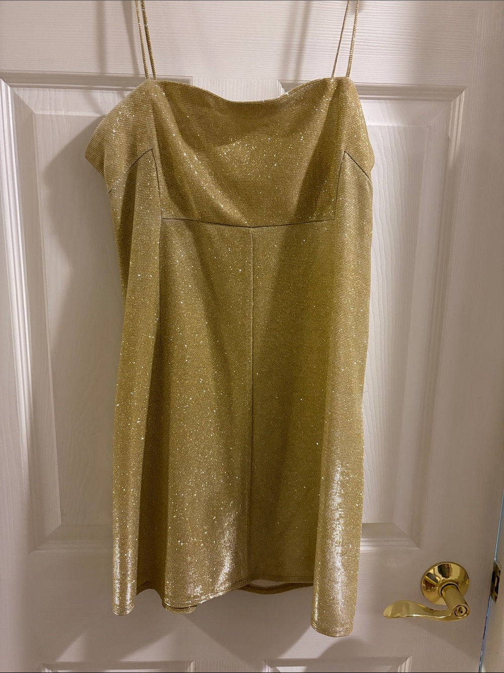 Urban Outfitters Gold Sparkle Dress